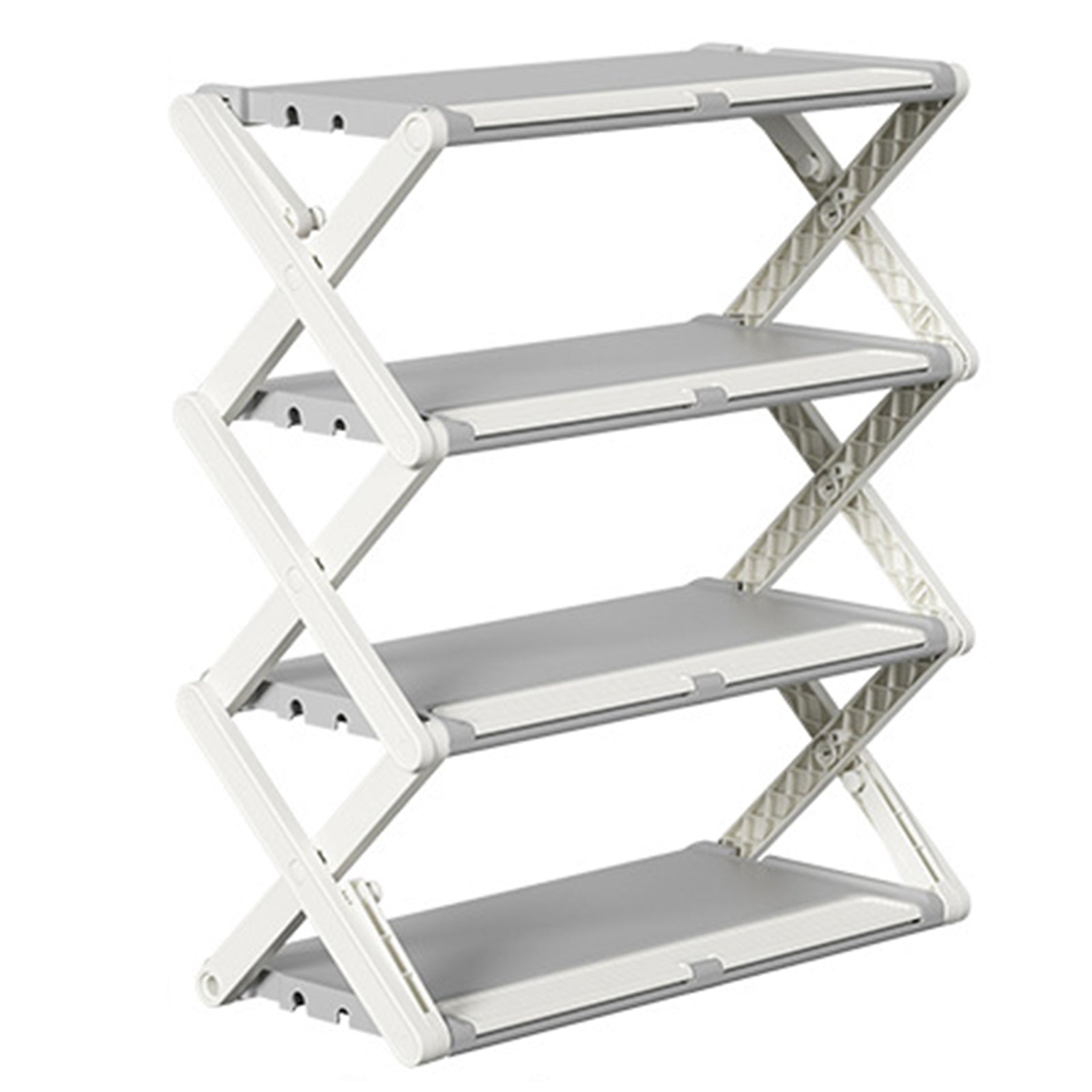 ZY-DF024 Foldable 4 Layer Shoe Rack Space Saving Home Dormitory Shoes Holder ZY-DF024 Foldable 4 Layer Shoe Rack Space Saving Home Dormitory Shoes Holder